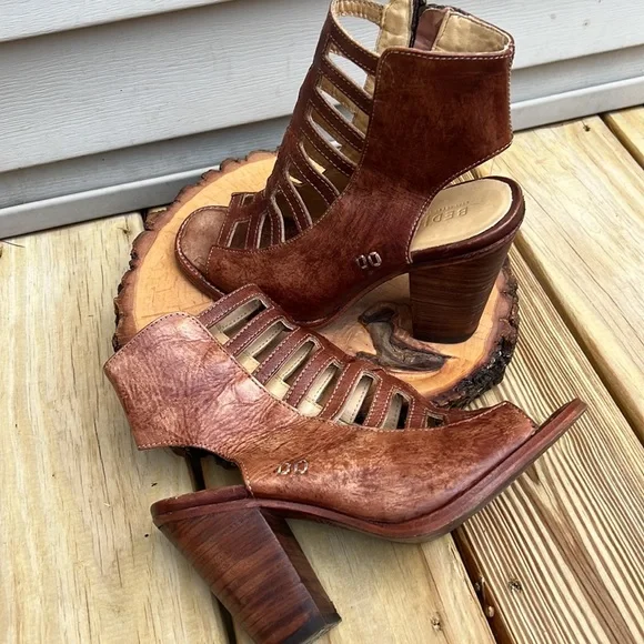 🥳 Host Pick 🥳 - BED|STU OCCAM Peep Toe Heel women size 9.5 - Picture 16 of 16